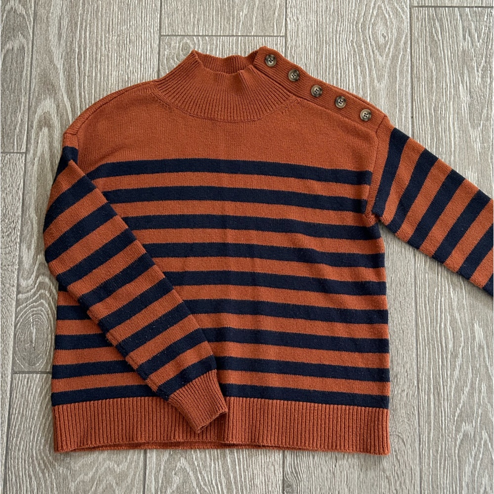 LOFT mock-neck sweater.